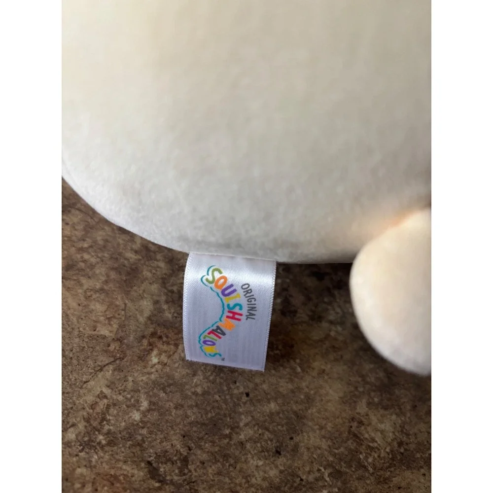 Squishmallows Kellytoy 8 Inch Cream Bunny Rabbit Rainbow Belly Plush Toy